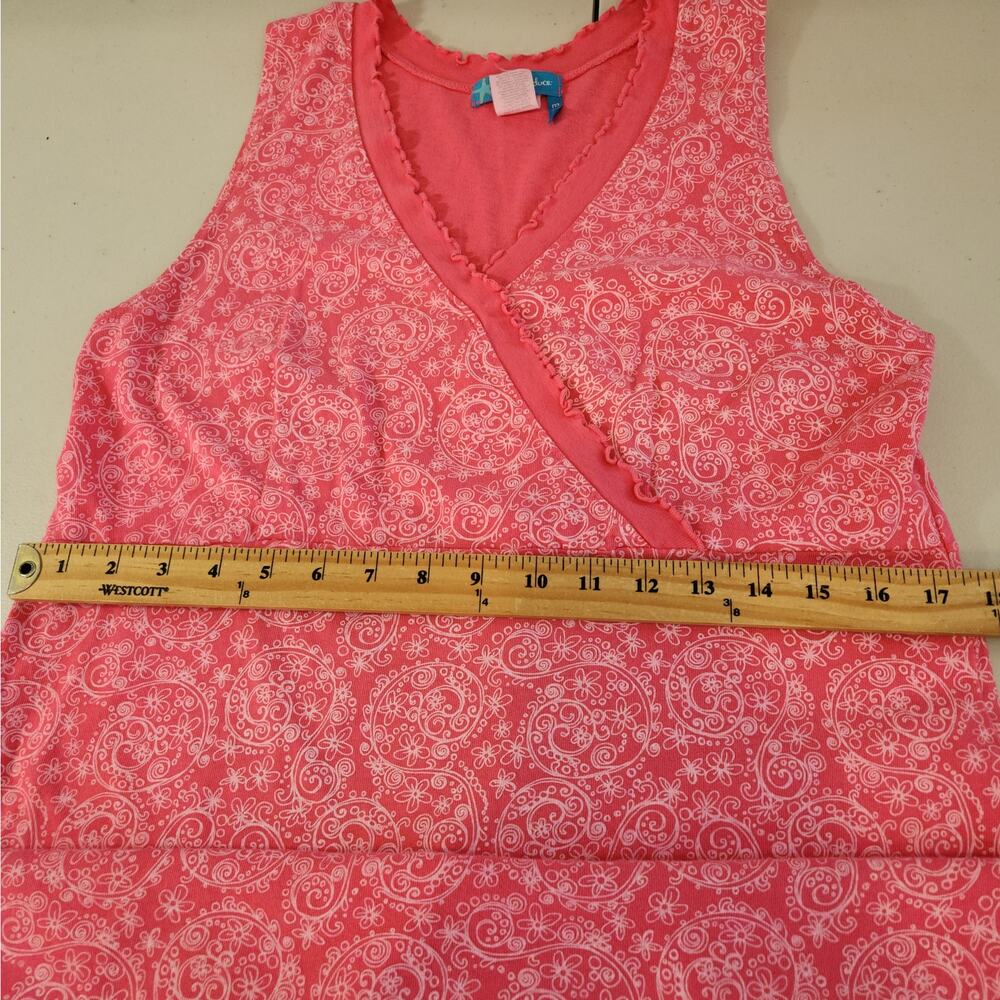 Fresh Produce Pink Sleeveless Floral Dress Medium Coastal Summer Travel Beach - Picture 8 of 11